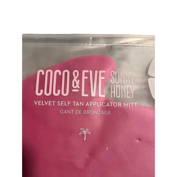 Coco And Eve Application Mitt Self Tanning Sunny Honey Pink Glove Velvet Soft - Picture 4 of 7